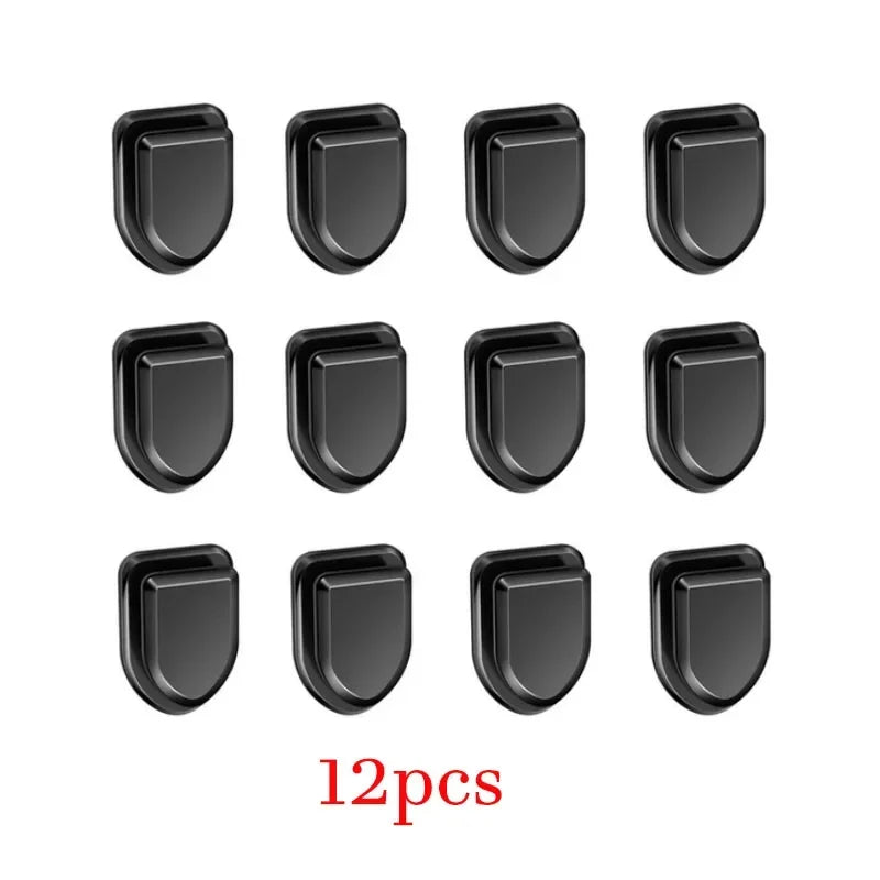 New Car Hooks Organizer Storage for USB Cable Headphone Key Storage 1/2/6Pcs Self Adhesive Wall Hook Hanger Auto Fastener Clips Peaceful Pleasures Health and Wellness 12Pcs