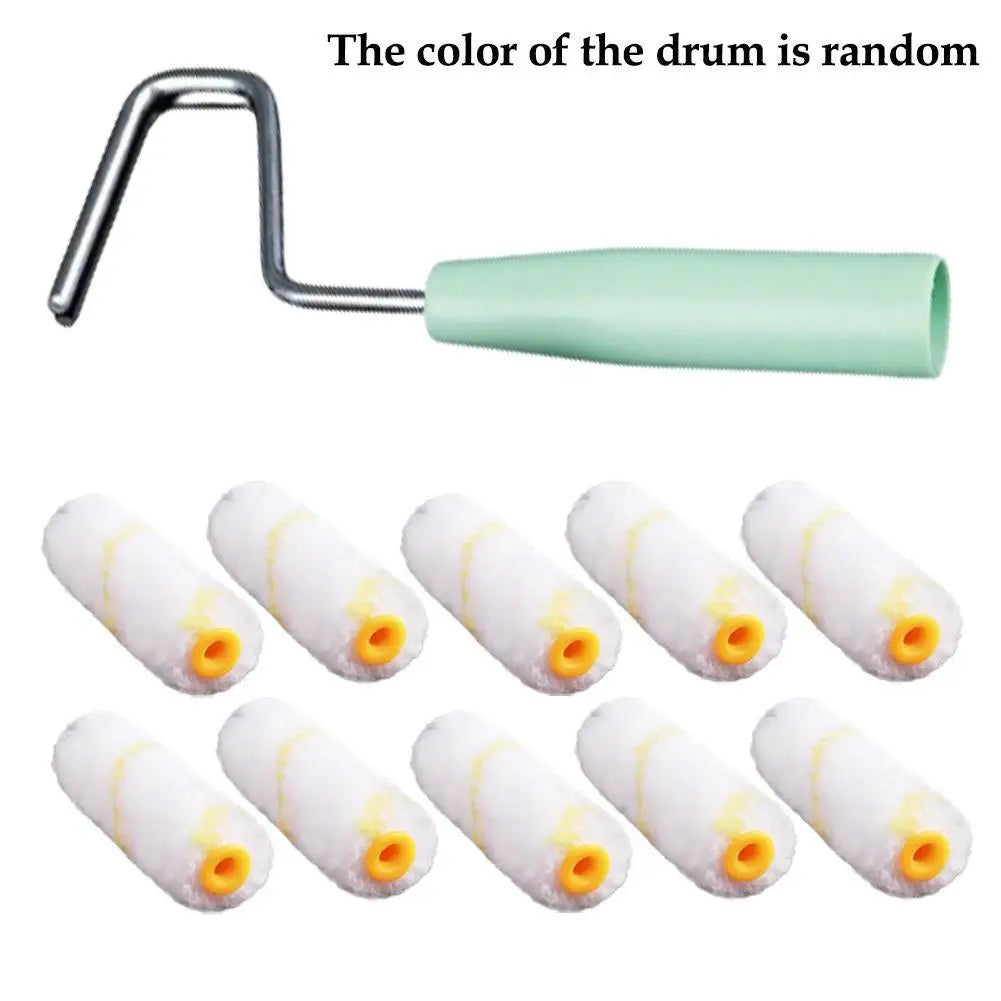 11-Piece Mini Paint Roller Set for Trim, Cabinets & Touch-Ups