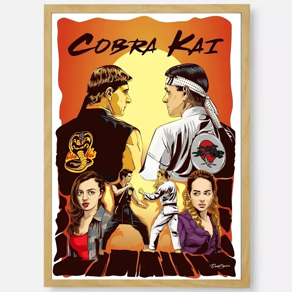 Cobra Kai HD Waterproof PVC Wall Poster | Home Décor Art Wall Art Poster Peaceful Pleasures Health and Wellness z15 30X40cmNoframe