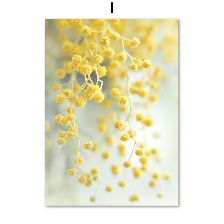 1pc frameless Canvas painting Yellow Idyllic Sunflower Girls Flower Nordic Posters And Prints Canvas Painting Wall Art Pictur Peaceful Pleasures Health and Wellness I 20x30cm Unframed