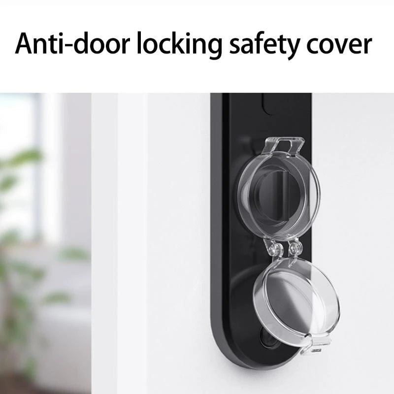 5-Pack Child Safety Deadbolt Cover | Transparent Door Lock Guard
