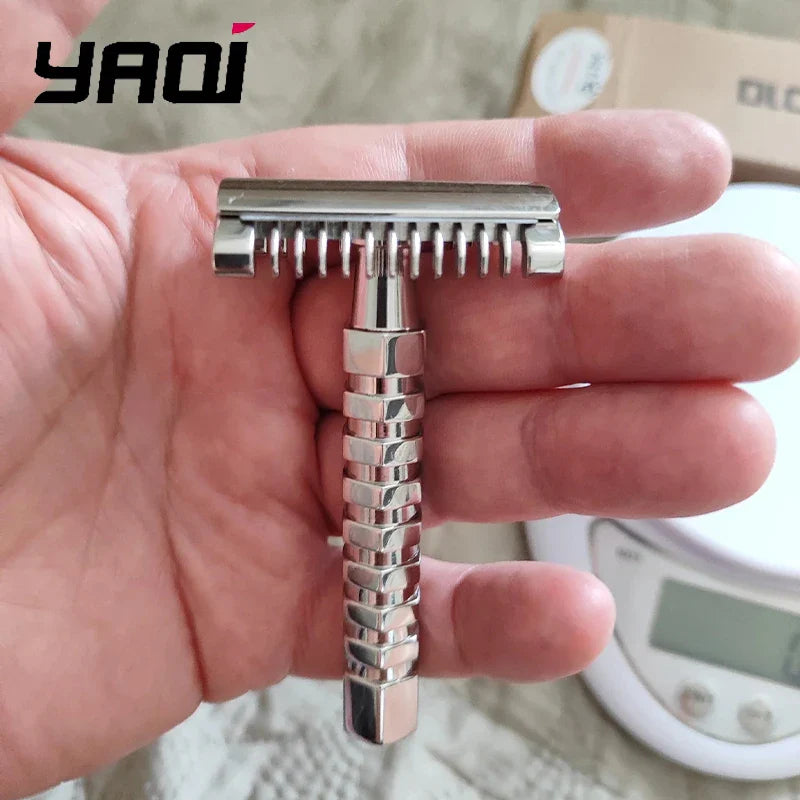 Yaqi Duomo Stainless Steel Safety Razor | Men's DE Razor