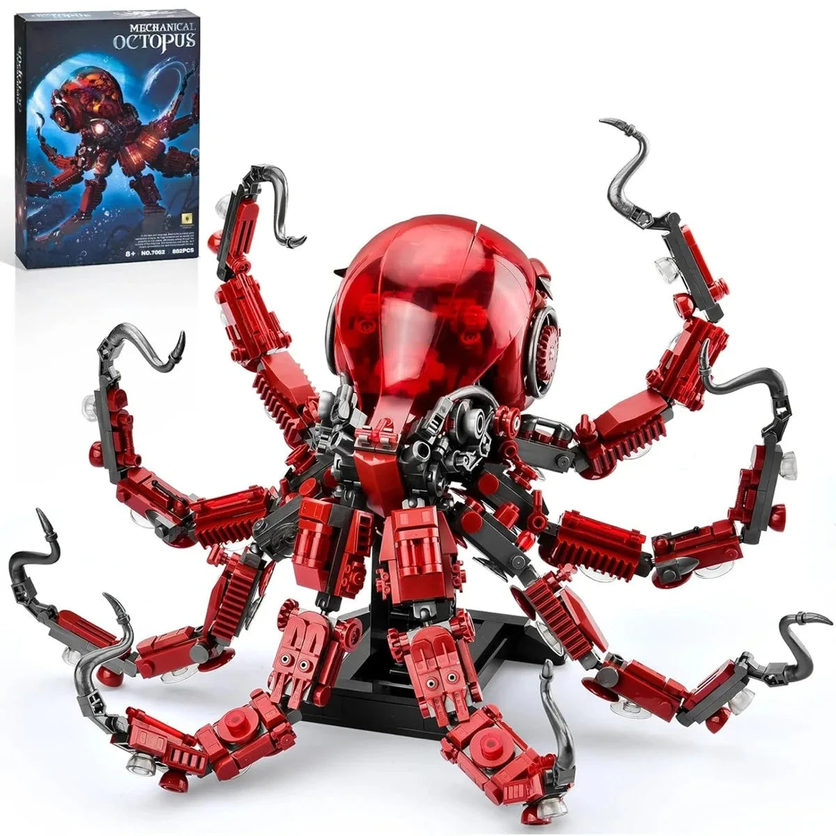 Creative MOC Mechanical Octopus Model Building Blocks DIY Assemble