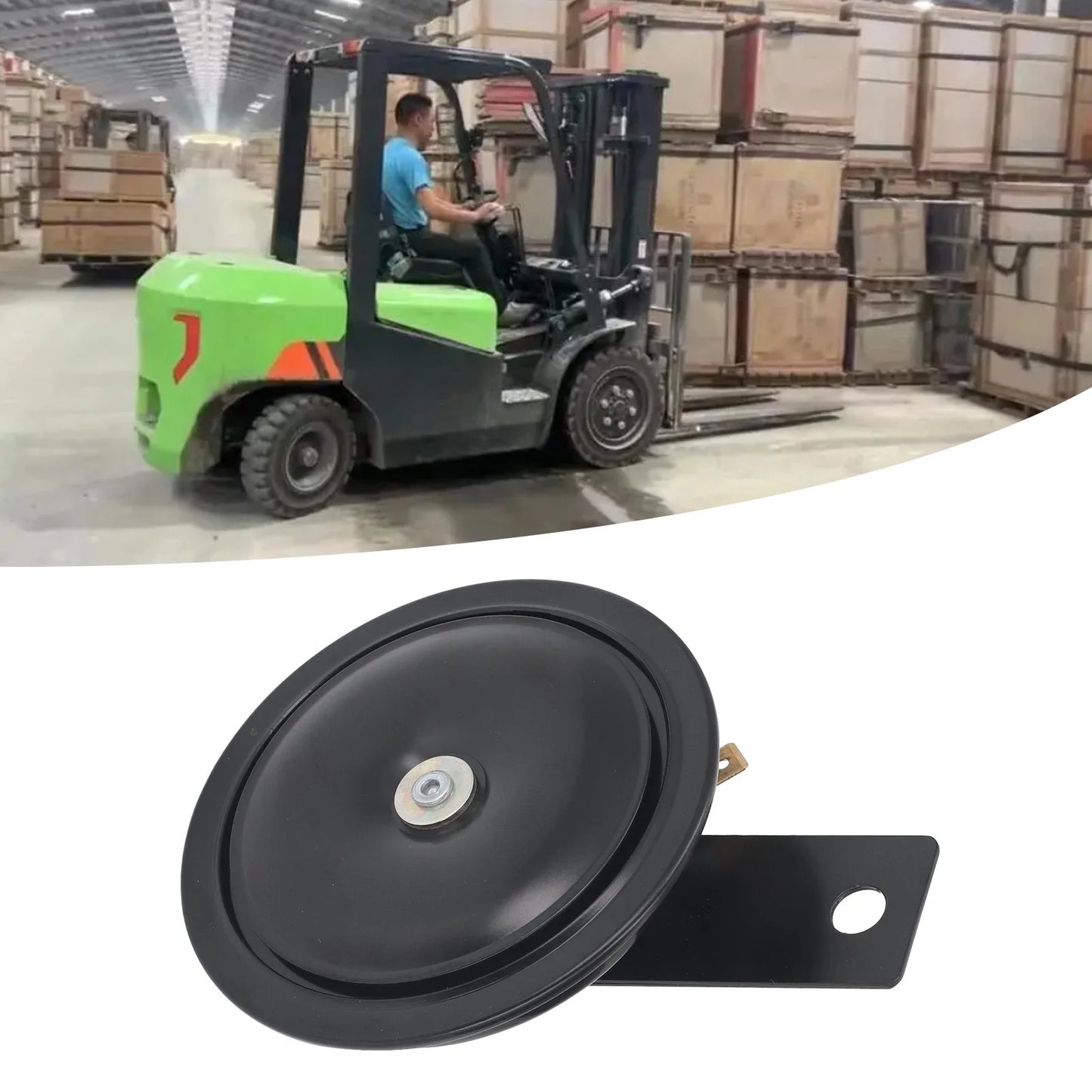 Car Warning Horn Wide Compatibility 105dB High Volume Waterproof Shell 24V 3A Electric Forklift Horn for Large Truck Excavator Peaceful Pleasures Health and Wellness