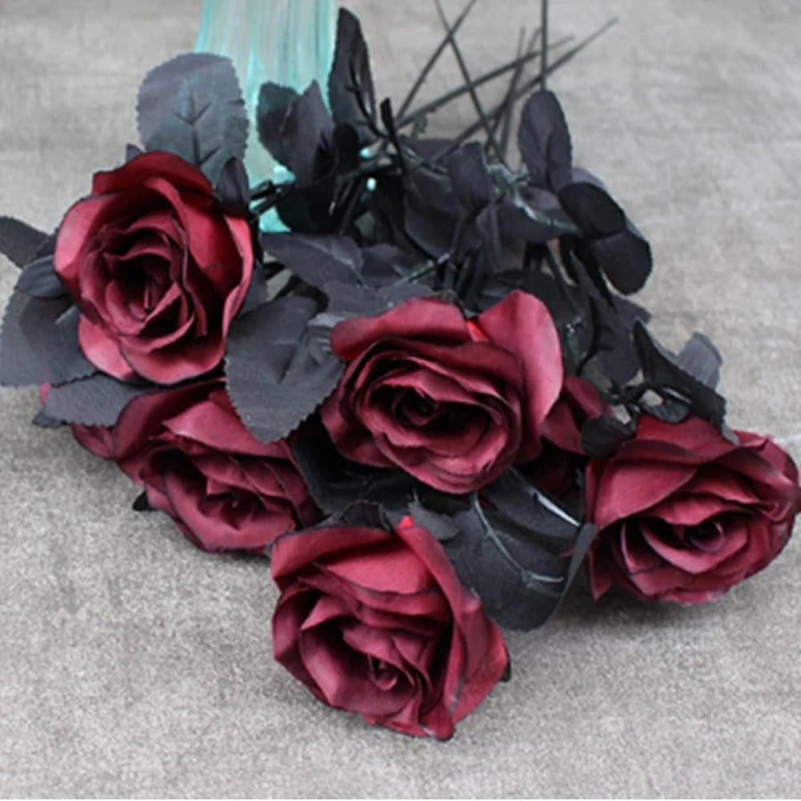 Silk Rose Artificial Flower Bouquet for Wedding & Home Decor