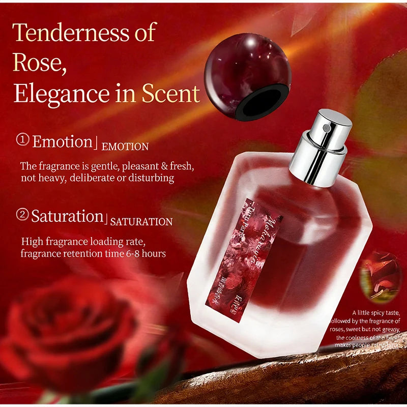 Paris Rose Jasmine Perfume, Fresh Fig Eau De Toilette Master-level Long-lasting Floral Fruity Fragrance Russian Best Selling Peaceful Pleasures Health and Wellness