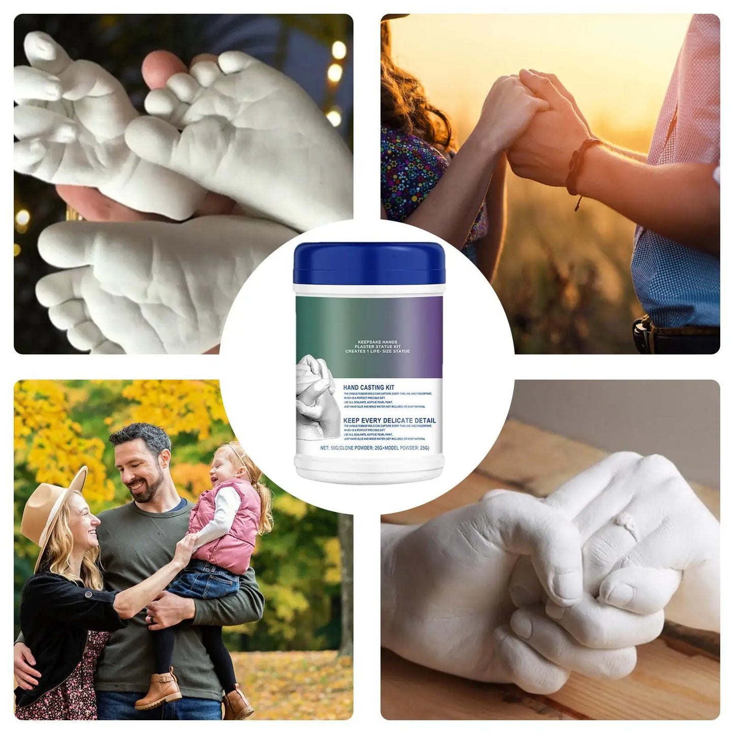 Hand Casting Kit – 3D Mold Maker for Couples, Baby & Kids