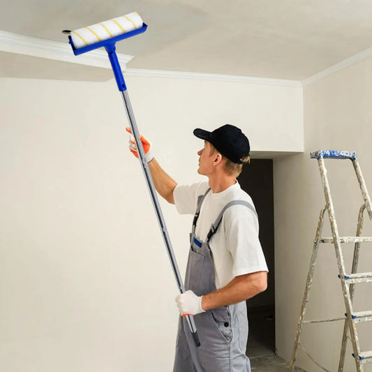 Home Improvement Tool, Paint Roller with Extension Pole & 2pcs Replacement Rollers For Outdoor Indoor Wall Ceiling Painting Peaceful Pleasures Health and Wellness
