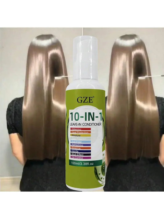 GZE 10-in-1 Leave-In Conditioner | Argan Oil, Anti-Frizz Leave-In Conditioner Oasis Select