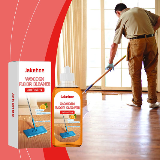 Jakehoe Wood Floor Polish & Cleaner 100ml | Quick-Dry Floor Polish Cleaner Peaceful Pleasures Health and Wellness