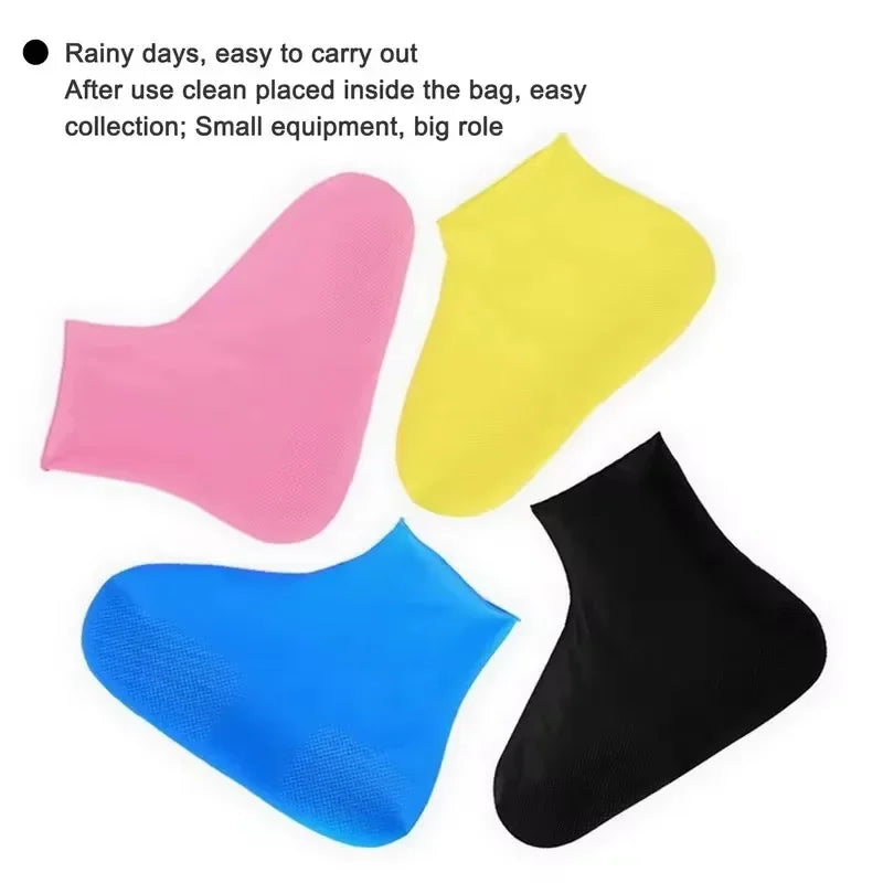 Rain Shoe Protector Dust Travel Gear Rain Boots for Children Waterproof Boot Silicone Rubber Use Outdoor Rainy Household Day Peaceful Pleasures Health and Wellness