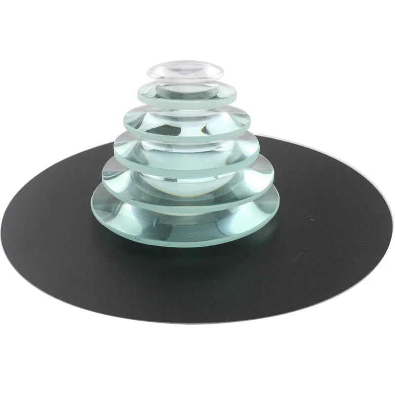 Convex Lens Large Diameter 100Mm Thickened 15Cm Glass Lens Desktop Lighting Magnifying Glass Lens Diy Projector Lens Peaceful Pleasures Health and Wellness
