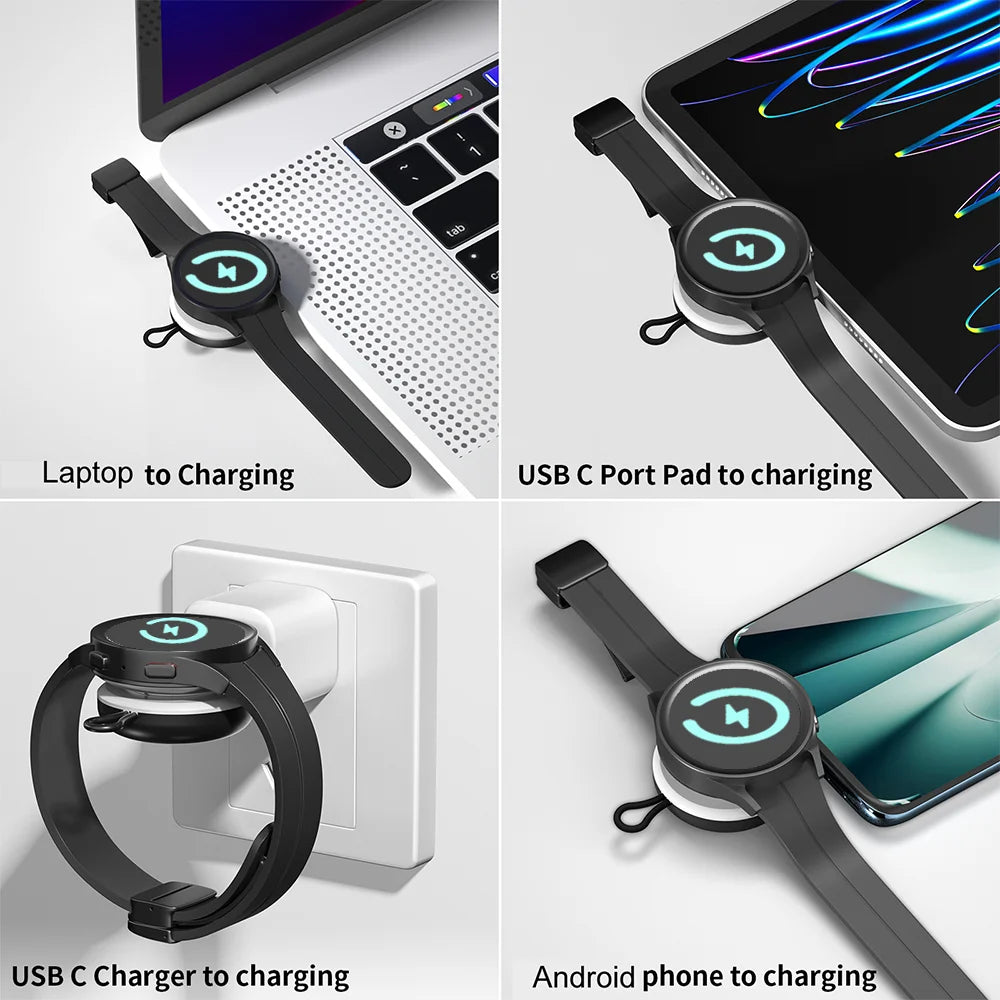 Watch Magnetic Wireless Charger For Samsung Galaxy Watch 8/7/6/5/4 Classic/Ultra/Active 2 Type C Port Charging Peaceful Pleasures Health and Wellness