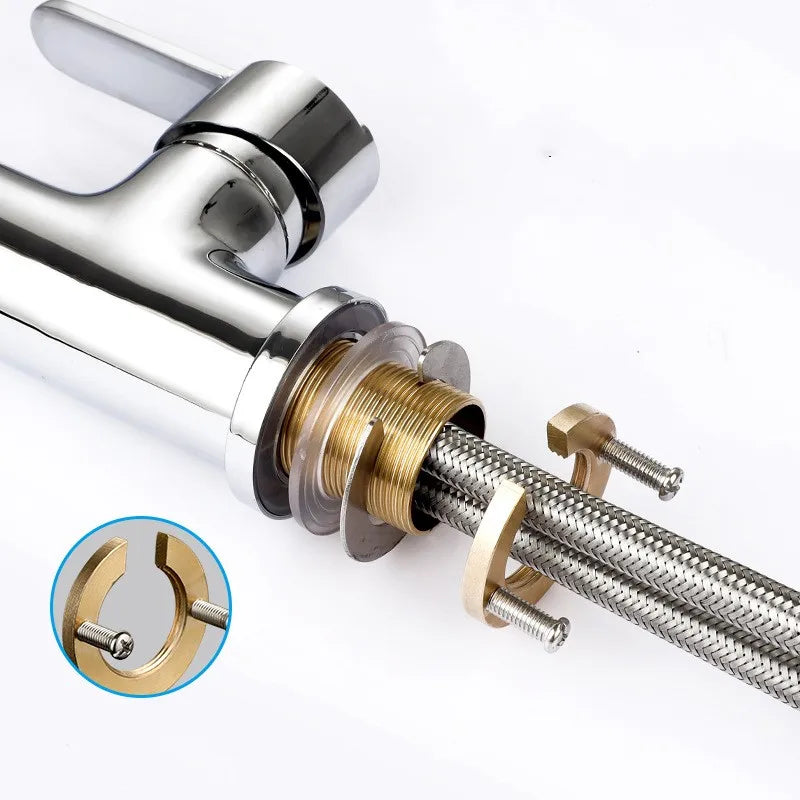 C-Type Faucet Anti-Loosening Nut Kit | Kitchen Basin Fixer