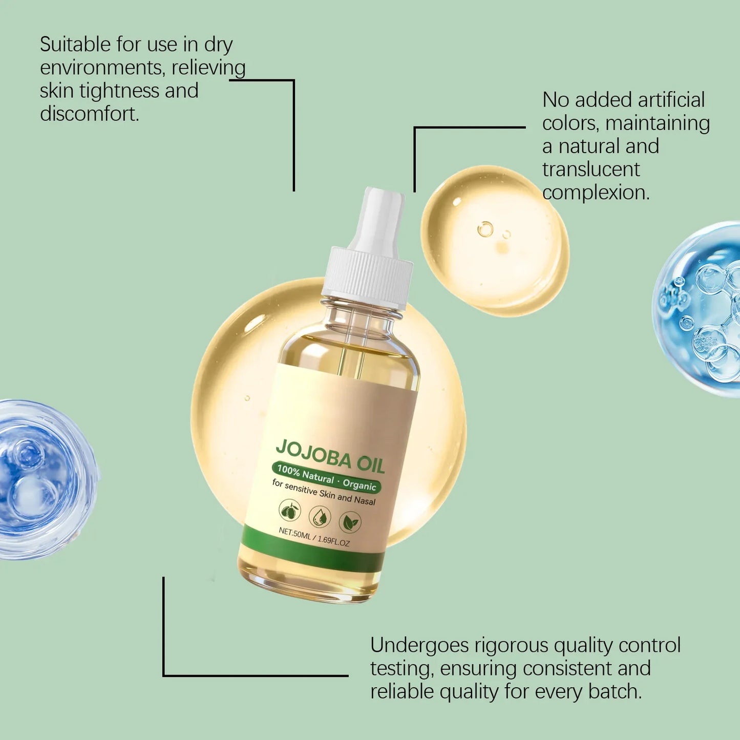 Moisturizing Hydrating Essential Oil – Face & Body Skin Care 50ml