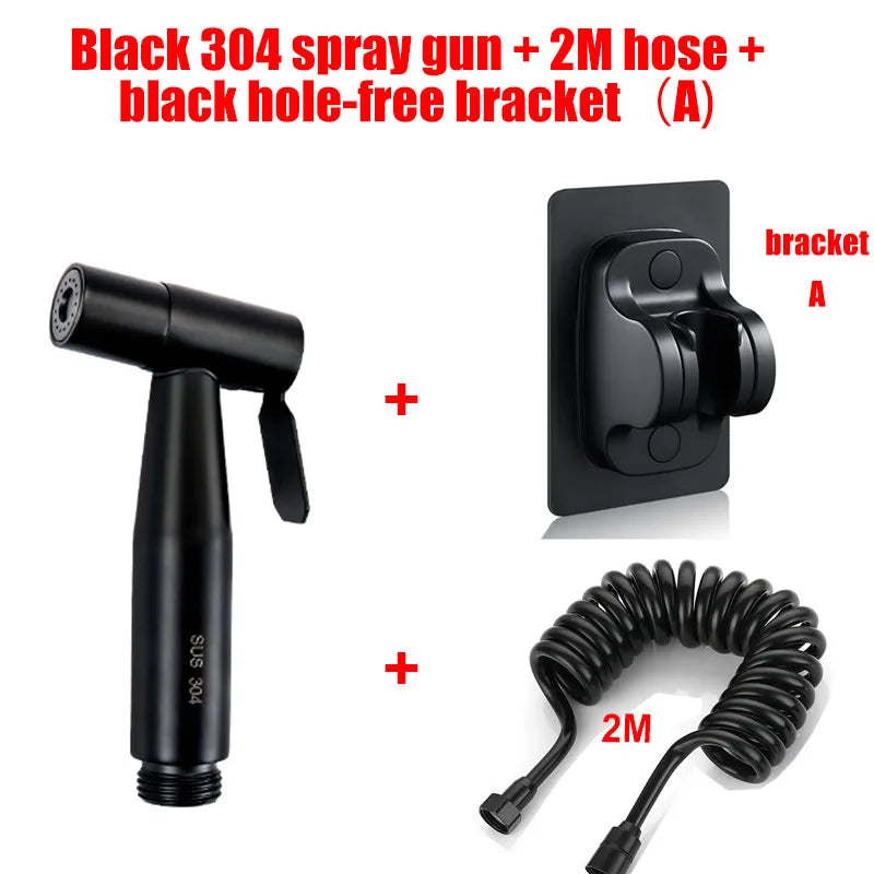 Handheld Bidet Sprayer | 304 Stainless Steel Dual Control Valve