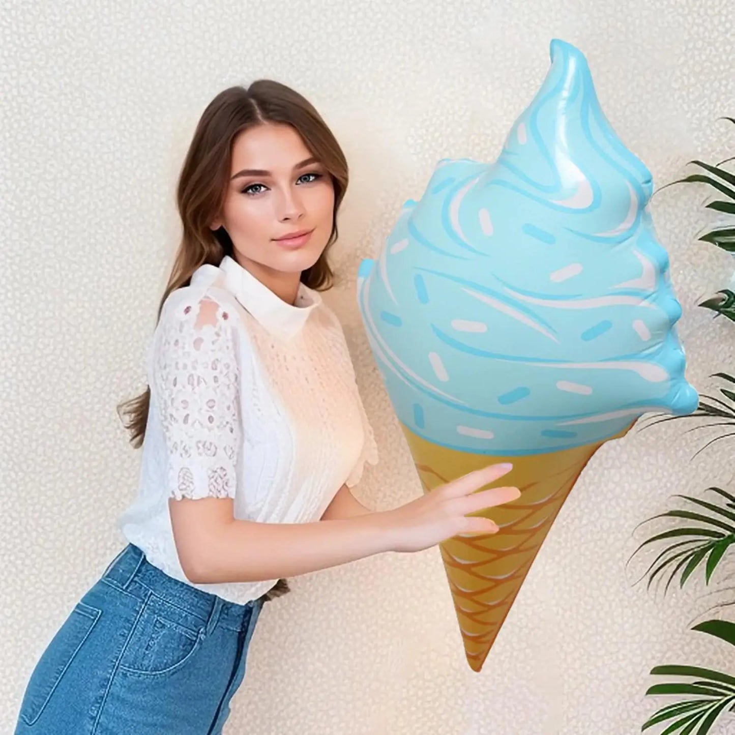 Giant Ice Cream Cone Balloon | Party Decor & Photo Prop