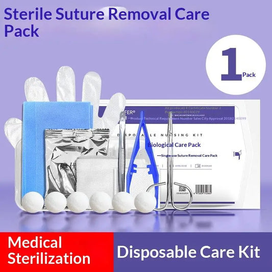Sterile Disposable Dressing Replacement Tool Kit, Debridement, Suturing, Disinfection, Wound Care Tool Kit Peaceful Pleasures Health and Wellness