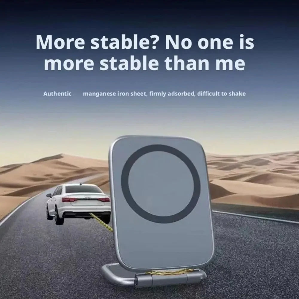 Dual Magnetic Phone Stand – Foldable Car & Desk Holder