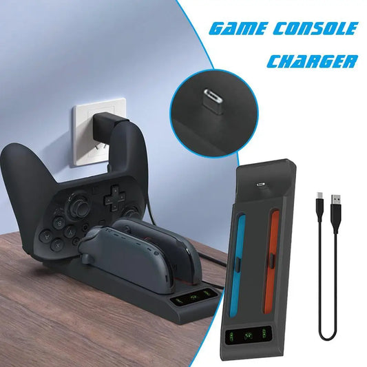 3-in-1 Nintendo Switch 2 Charging Dock – Joy-Con & Pro Controller Controller Charging Dock Oasis Select
