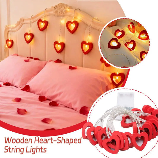 LED Heart String Lights – Romantic Battery Fairy Lights Décor LED Fairy String Lights Peaceful Pleasures Health and Wellness