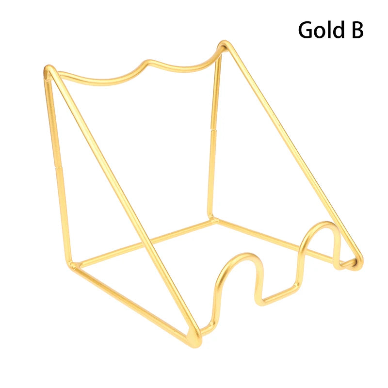 Countertop Wine Bottle Rack | Iron Display Stand Black & Gold