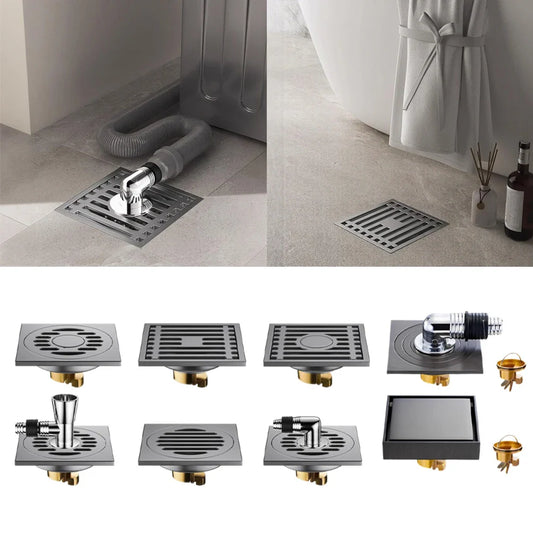 LEENKEA Stainless Steel Floor Drain | Copper Core Anti-Odor Floor Drain Oasis Select C