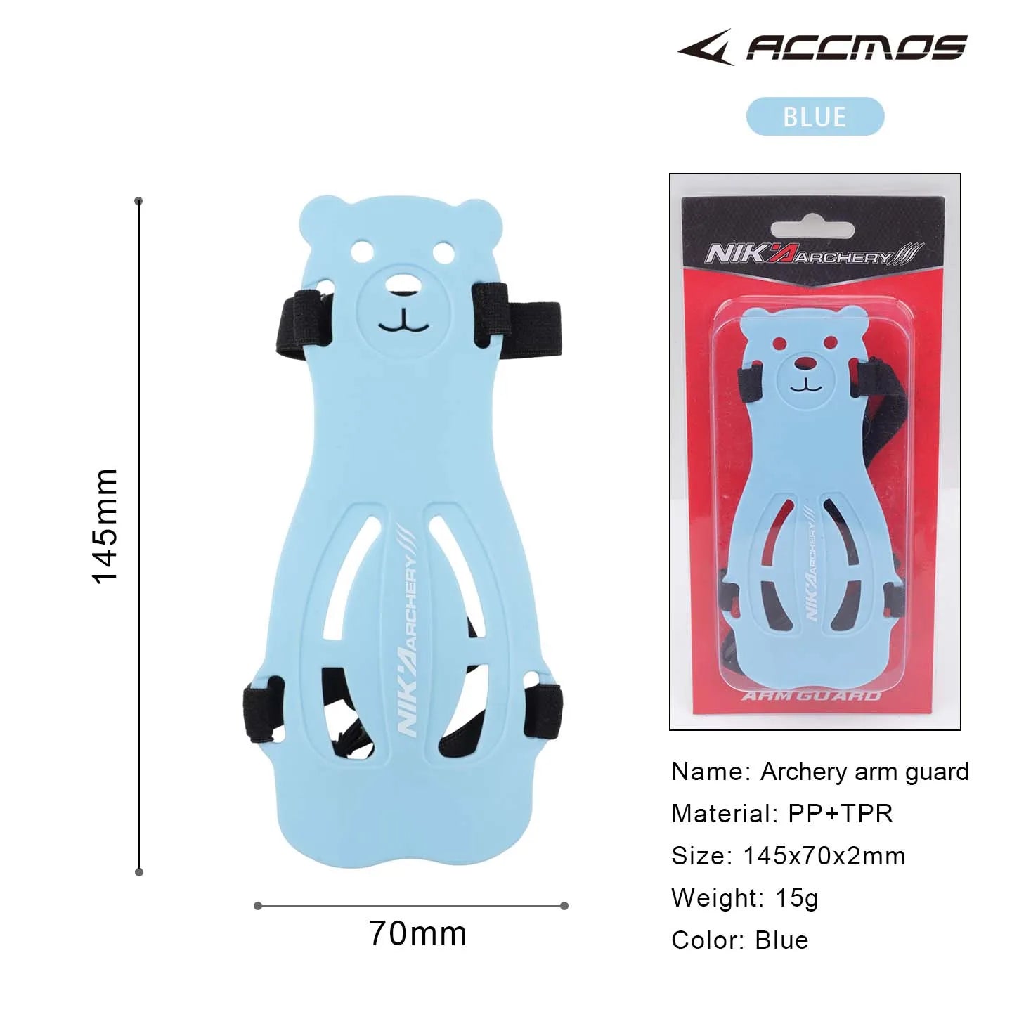 Arm Guard Cute Bear Safe Rubber Adjustable Archery Accessory