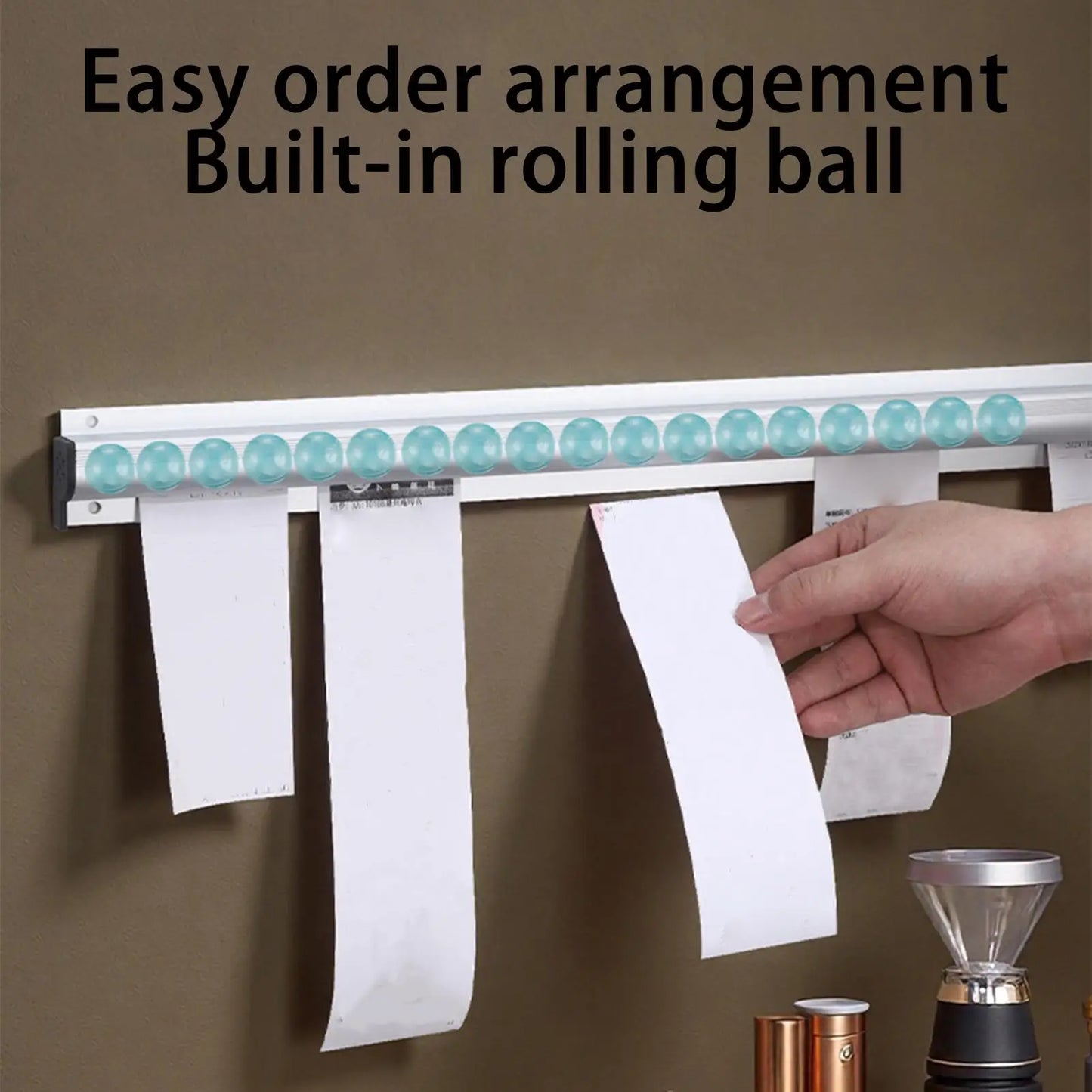 Wall-Mounted Order Ticket Holder | No-Drill Restaurant Rack