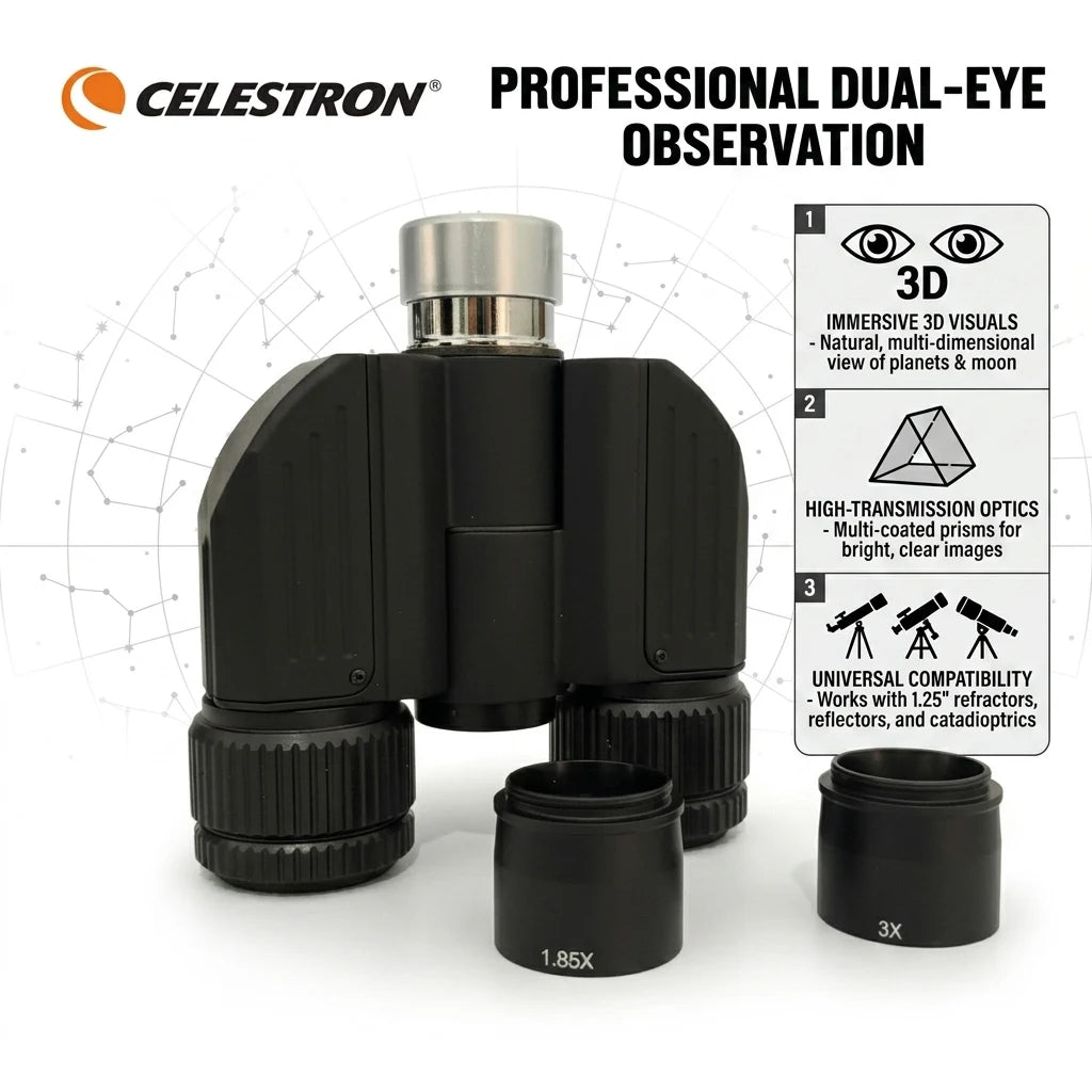 Celestron Astronomical Telescope Eyepiece Double Binocular Head Clear Binoculars Special Accessories Telescope Astronomical Peaceful Pleasures Health and Wellness