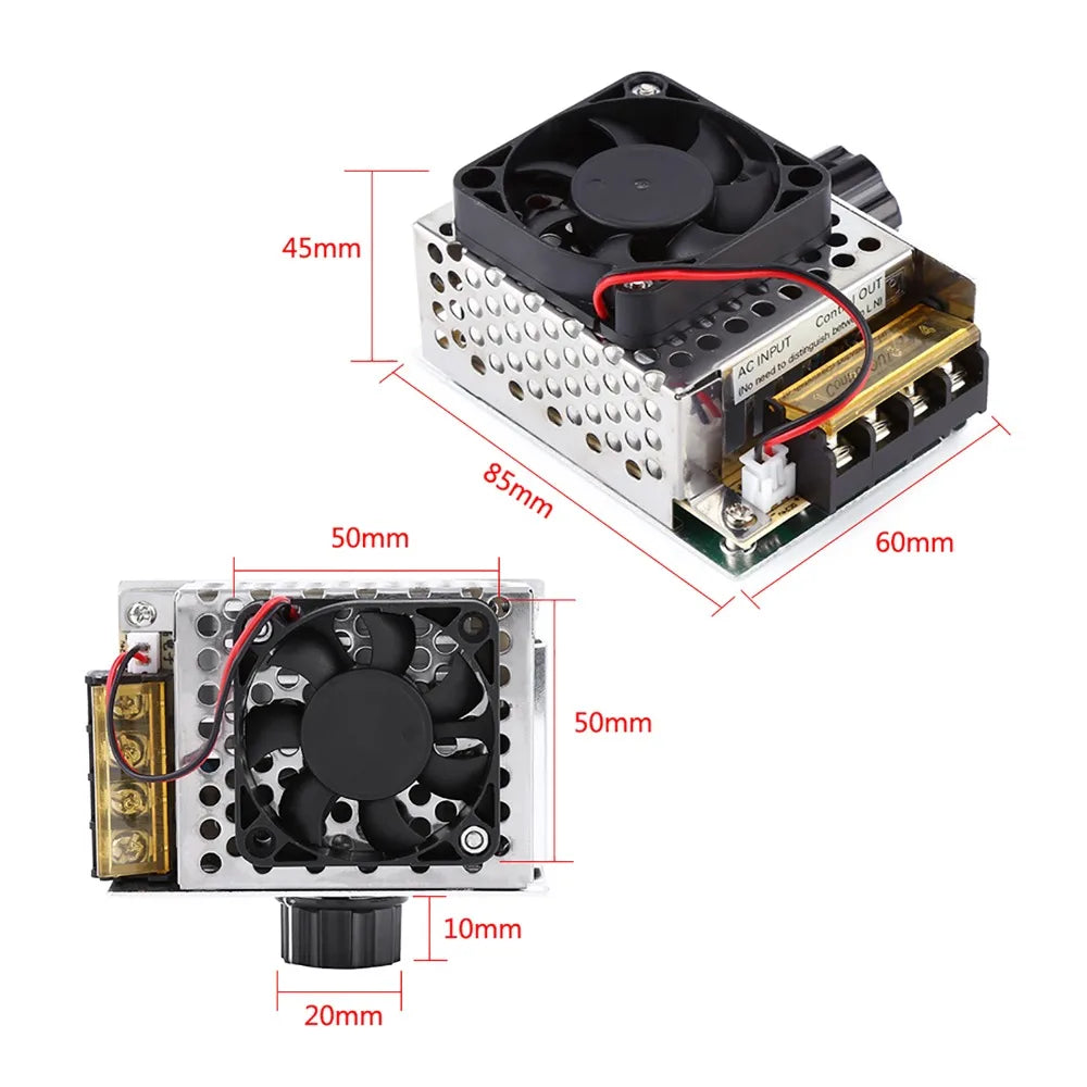 4000W SCR Voltage Regulator Cooling Fan | AC 110V-220V