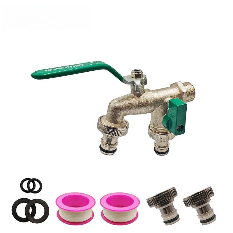 Zinc Alloy Garden Bibcock Faucet | 90° Lever Handle Tap