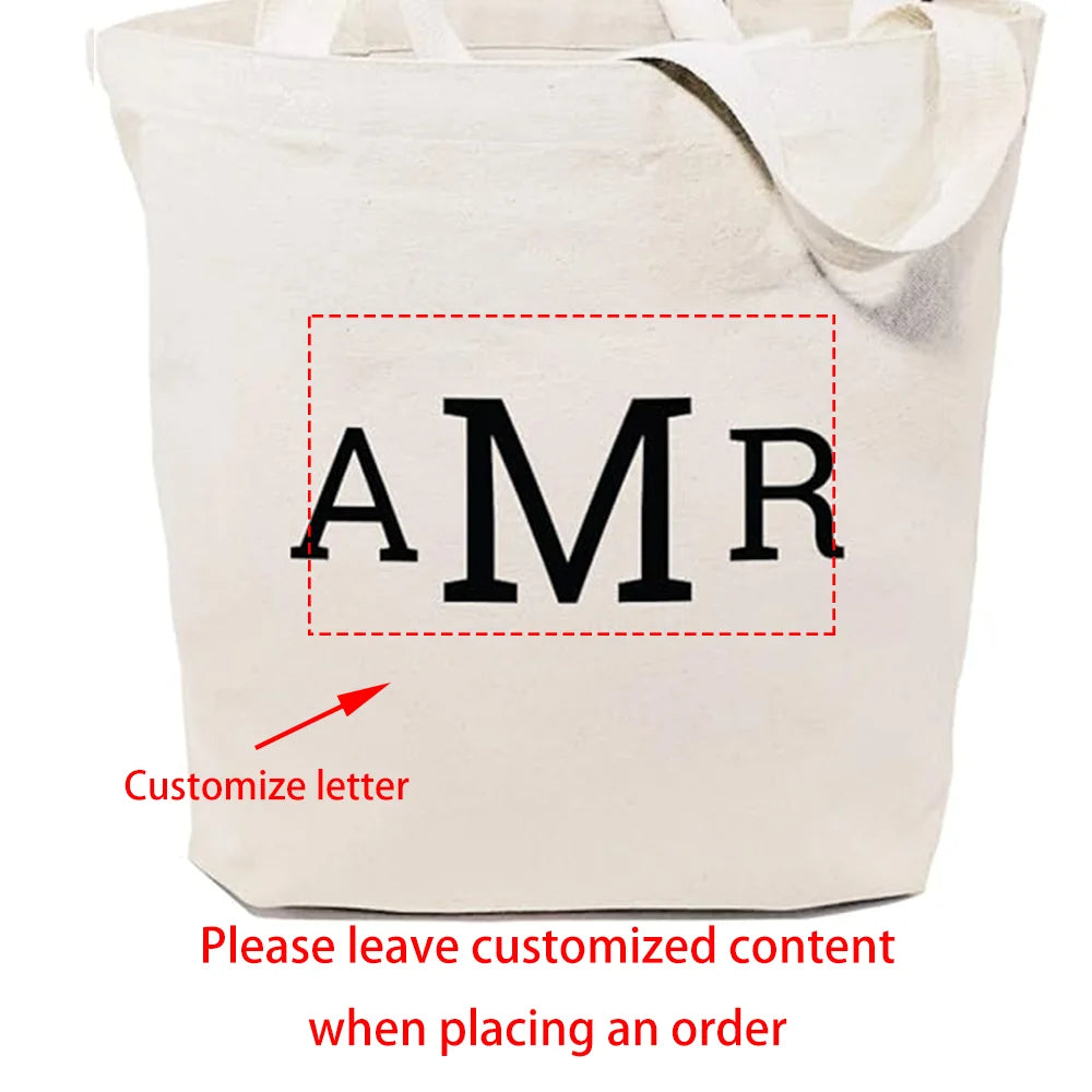 Personalized Name Tote Bag | Beach, Wedding & Bridesmaid Gift