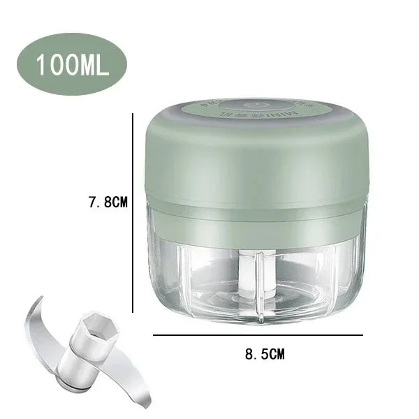 USB Electric Mini Food Chopper – Garlic, Veggie & Meat
