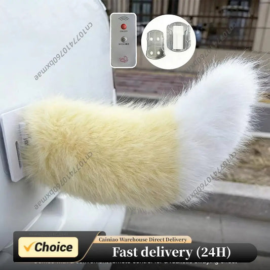 Cute Car Decoration Tails Rechargeable Electric Car Tail with Remote Control for Auto Trunk Bumpe Outing Social Occasions Peaceful Pleasures Health and Wellness