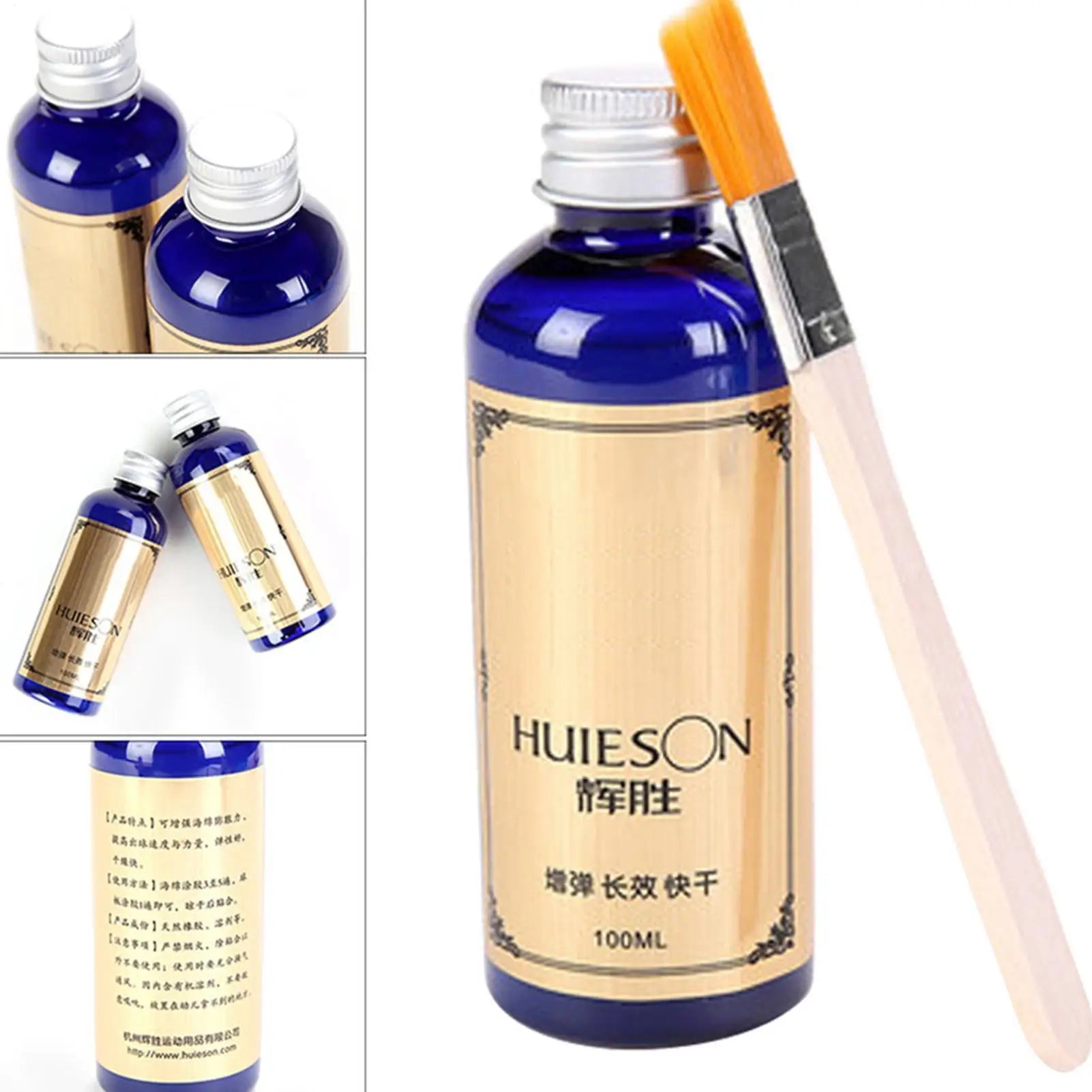 100ml Table Tennis Racket Glue with Sponge Brush | Fast Bond Table Tennis Glue Peaceful Pleasures Health and Wellness