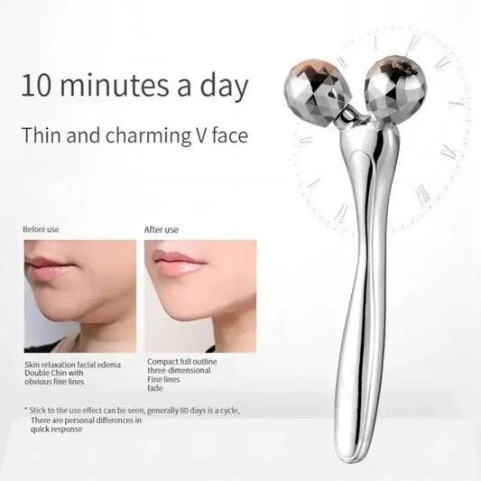 3D Facial Roller Massage V Shape Face Lifting Massage Lift Full Body Massage Massage Relaxation Beauty Massage Peaceful Pleasures Health and Wellness
