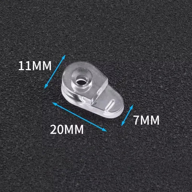 10-Pack Transparent Glass Retainer Clips – Cabinet & Mirror Fix