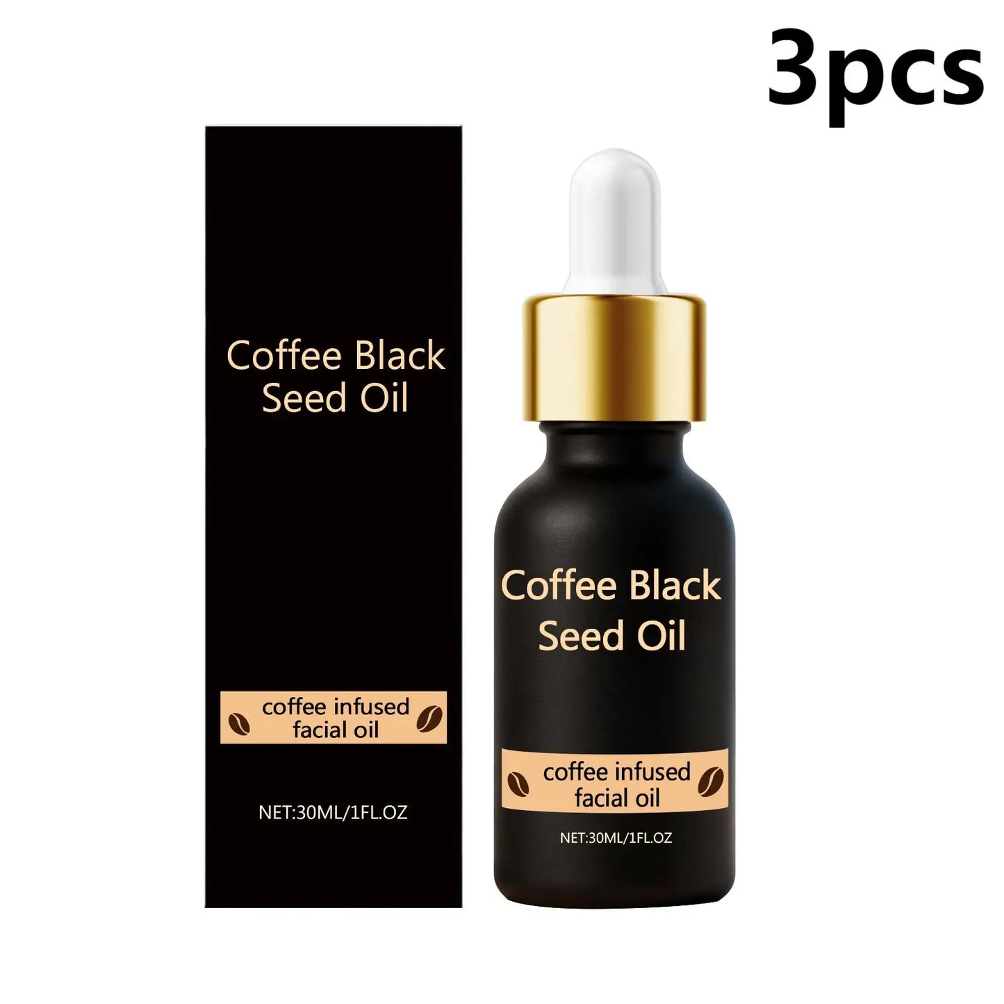 Coffee Black Seed Facial Oil – Hydration & Anti-Wrinkle 30ml