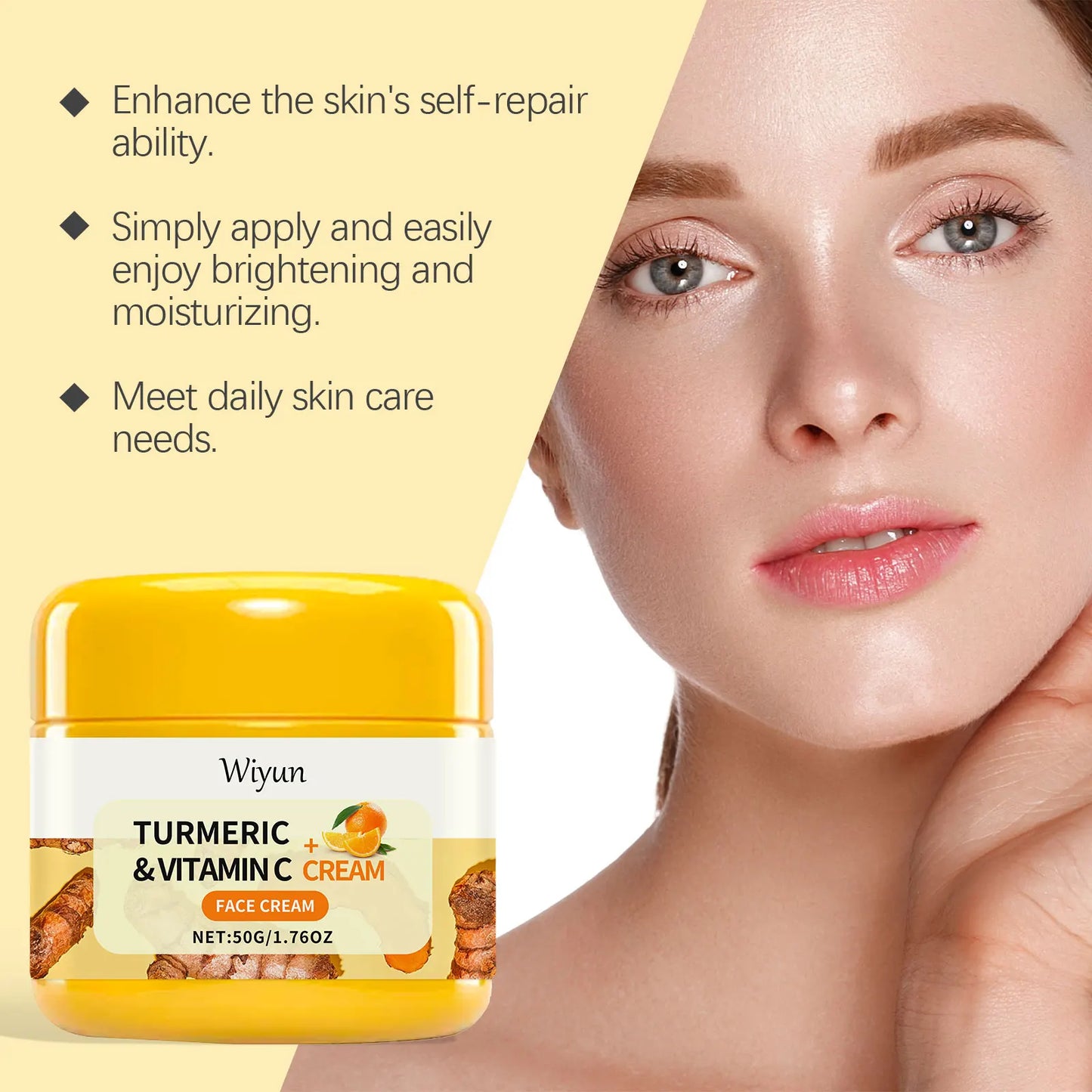 Turmeric Brightening Cream – Fade Dark Spots & Vitamin C 50g