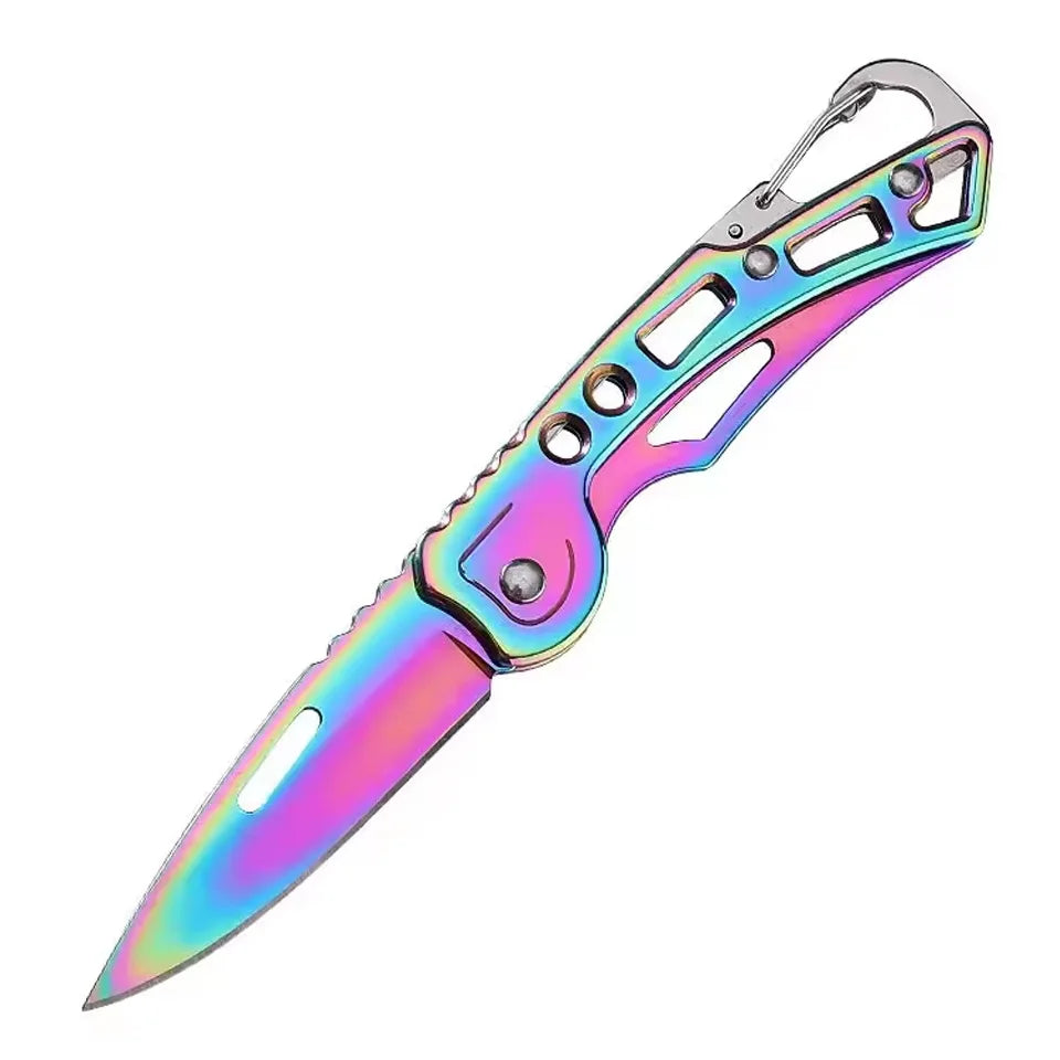 1/2/3pcs Stainless Steel Keychain Folding Knife Outdoor Carrying Knife Mirror Sharp Pocket Knife Fruit Knife Folding Knife Peaceful Pleasures Health and Wellness Color Titanium
