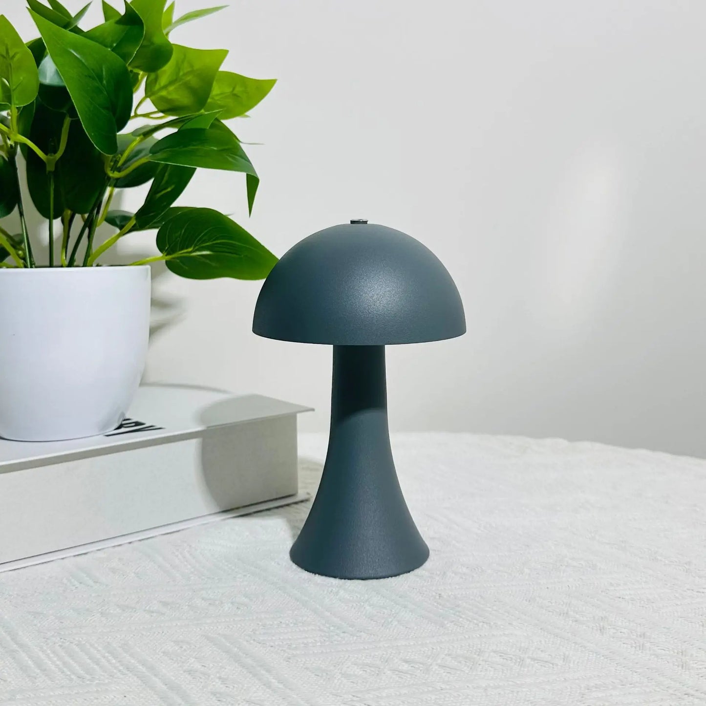 Rechargeable New LED Table Lamp Retro Mushroom Touch Sensor Bedside Lamp For Home Bedroom Restaurant Bar Decor Light Peaceful Pleasures Health and Wellness Gray 3 Colors Changeable 0-5W
