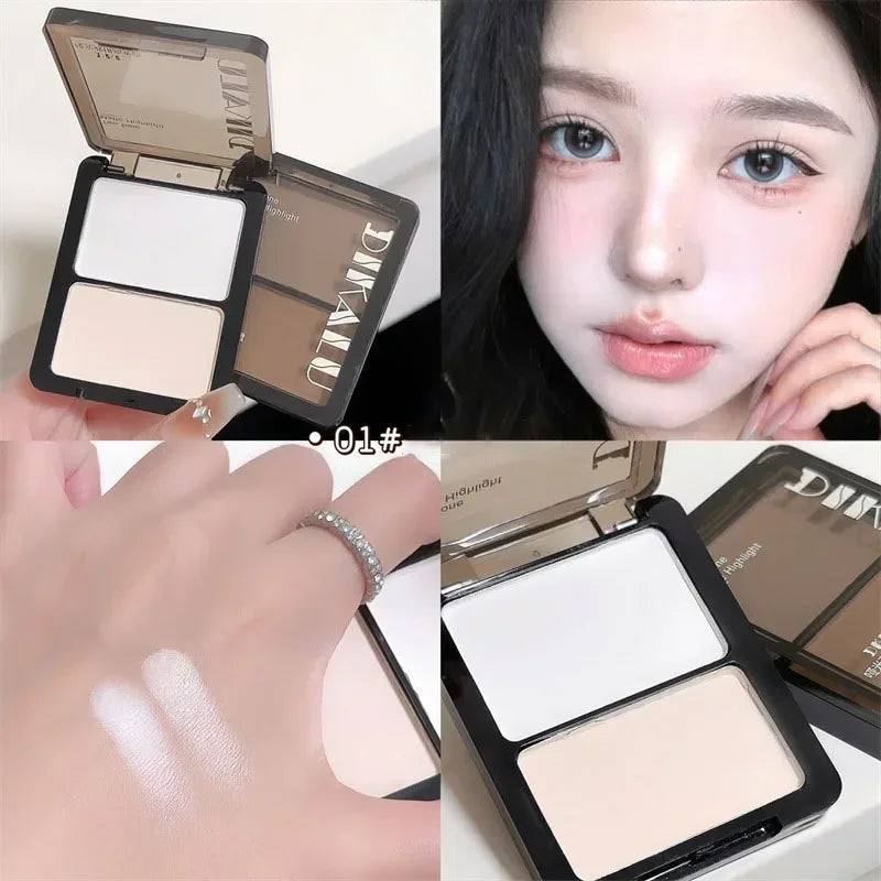 Two-Tone Contour & Highlight Powder Palette | Bronzer Makeup