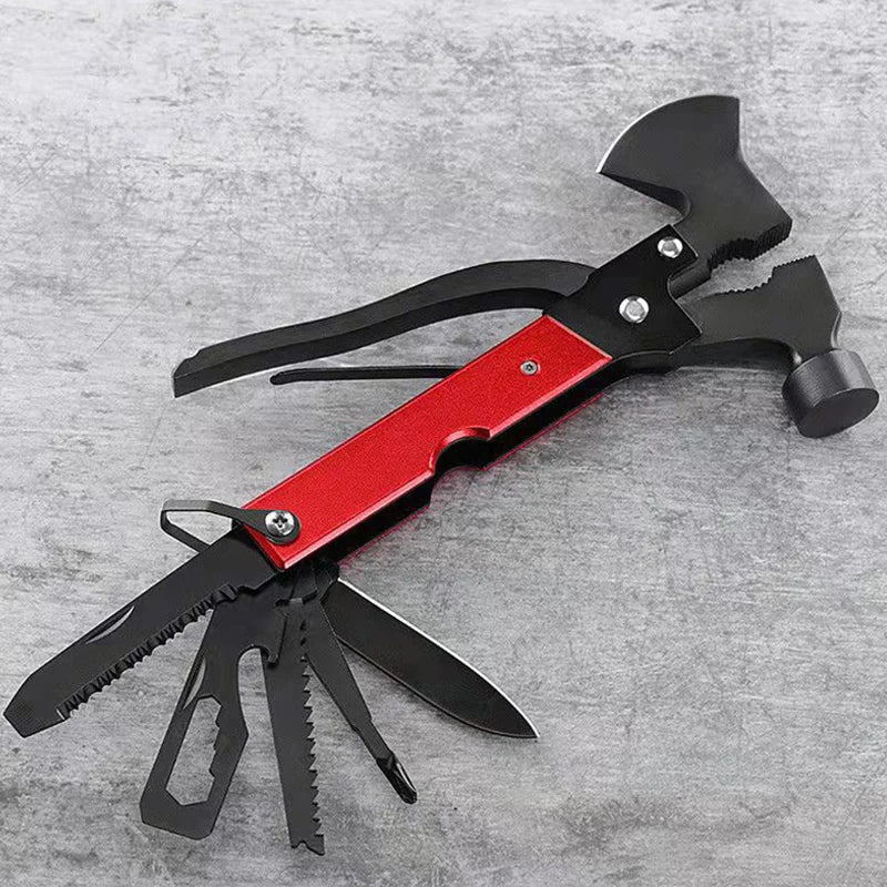 16-in-1 Folding Axe Hammer Multitool | Camping & Emergency