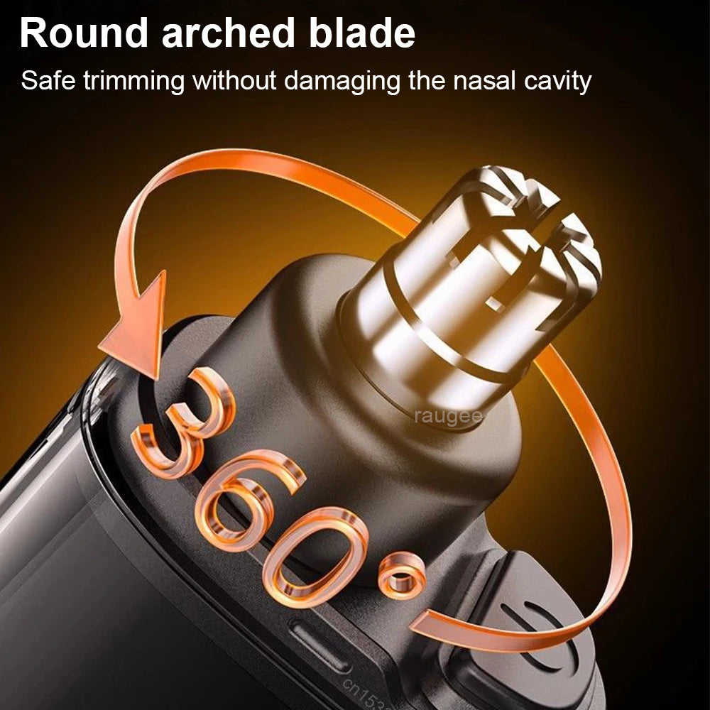 Nose Hair Trimmer Mini Electric Nose Hair Remover for Men USB Rechargeable Trimmer for Nose and Ears Portable Nose Hair Removal Peaceful Pleasures Health and Wellness