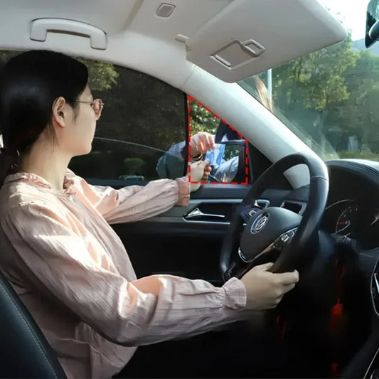 Car 5D Magnetic Mesh Sunshade Heat Insulation Strong Magnetic Adsorption Type Sunscreen Covers Car Side Window Blackout Curtains Peaceful Pleasures Health and Wellness