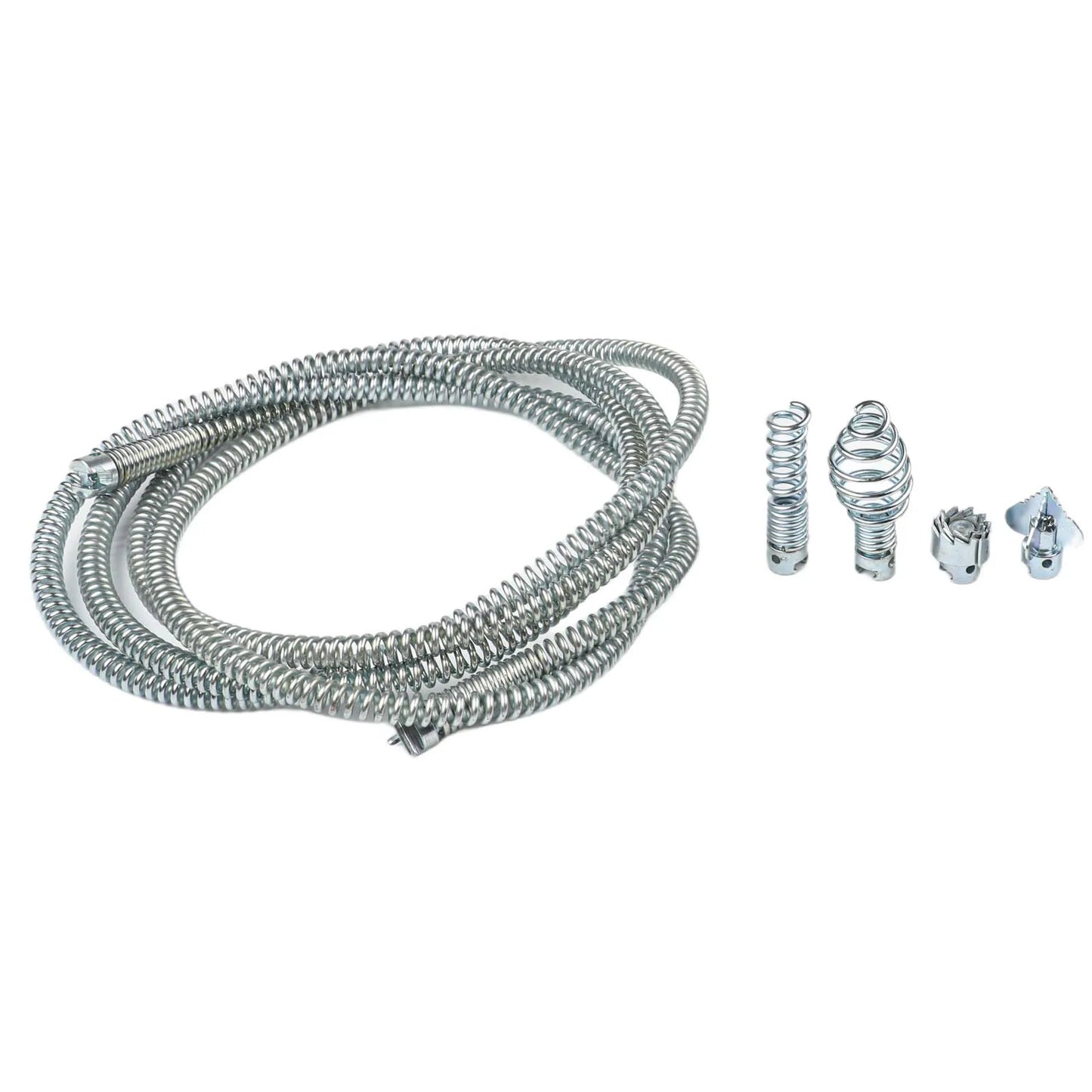 Pipe Cleaning Spiral 6 Cutting Heads | 3M Steel Drain Auger