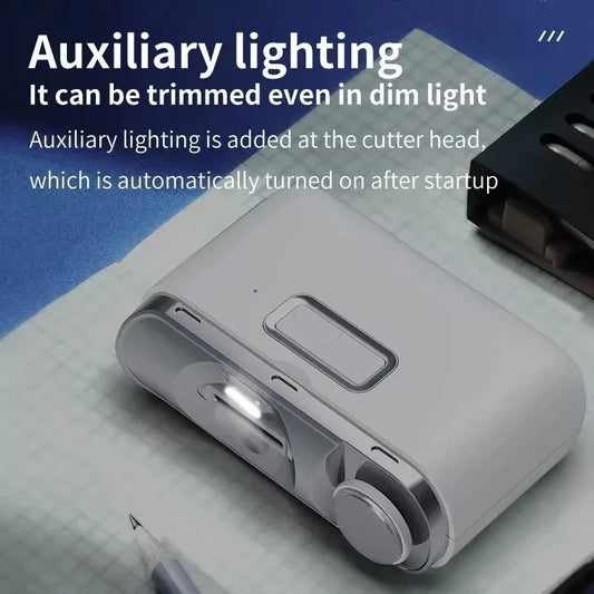 Fully Automatic Electric Nail Clipper USB Rechargeable Portable Mini Safe Trimming Polish Manicure Tool for Adult Baby Peaceful Pleasures Health and Wellness