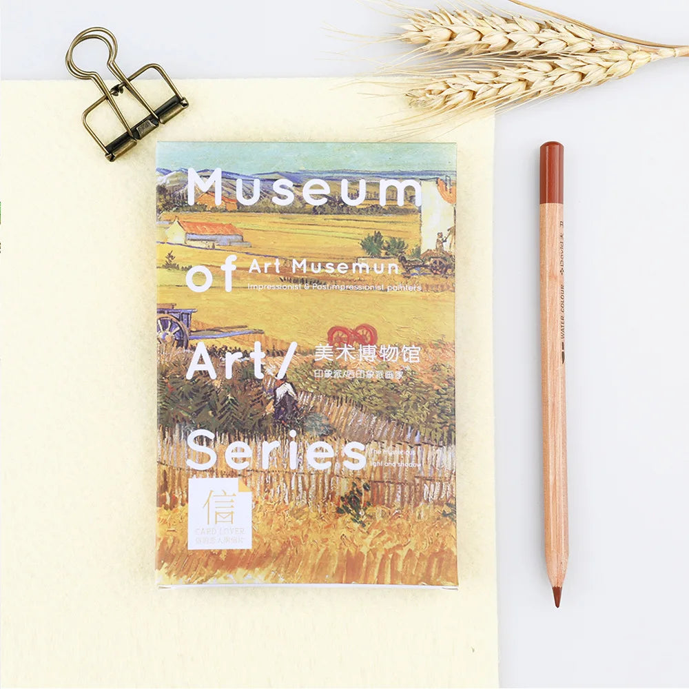 Museum Art Series Postcards Van Gogh Oil Painting Greeting Cards