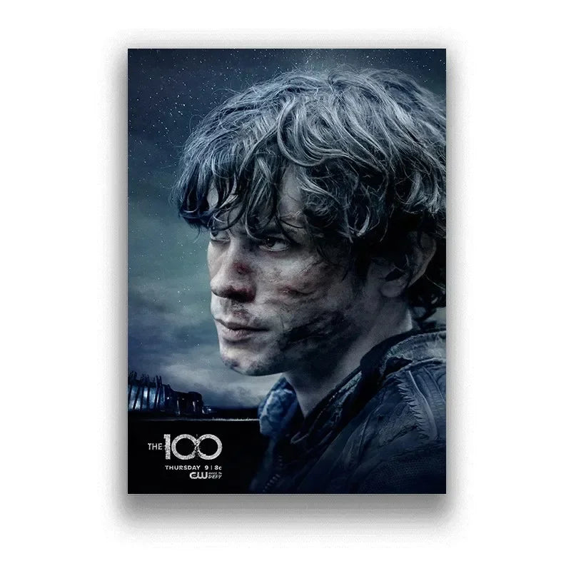 The 100 Season TV Series Minimalist Aesthetics Canvas Painting, Modern Print Wall Art for Living Room Home Decor Peaceful Pleasures Health and Wellness 15 20x30cm Unframed